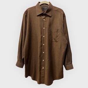 Daniel Cremieux | Richard Shirt | Size 16 1/2 x 33 | Brown | Button Down | $20